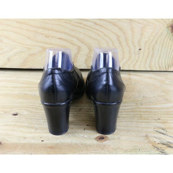 Dansko Boots Womens 10 Black Leather Adrienne Ankle Bootie Shoes - Picture 3 of 7